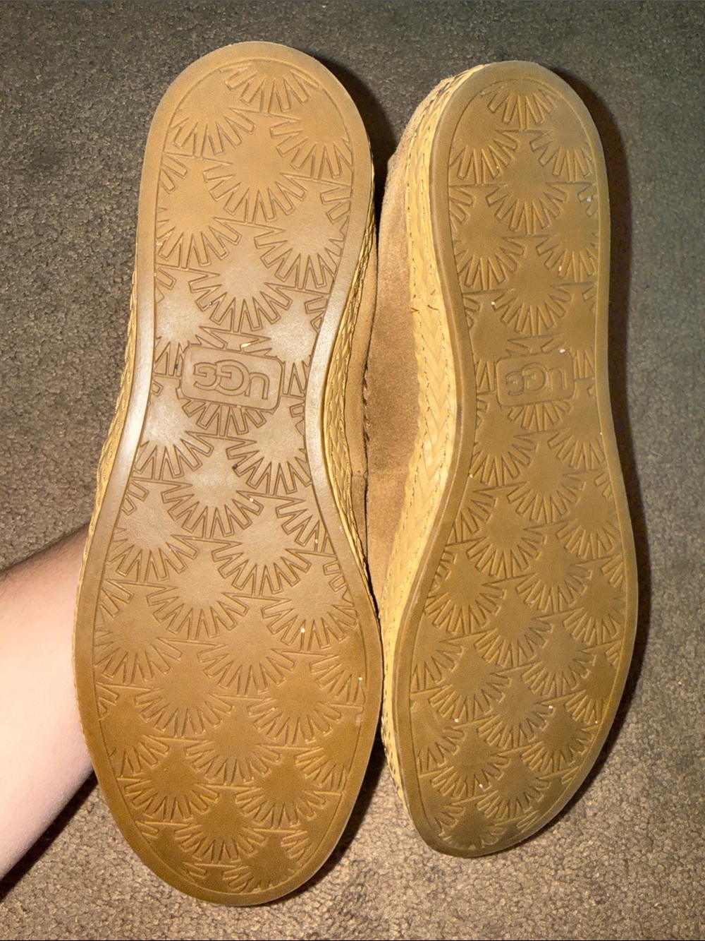 UGG Woodlyn Moccasin Ankle Boots in Chestnut Suede Size 10 - Picture 6 of 7